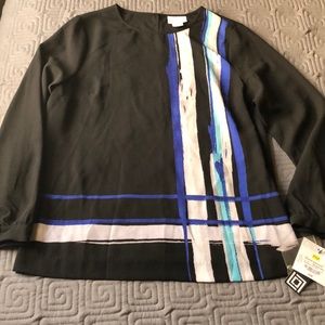 LIZ CLAIBORNE long sleeve sheer top